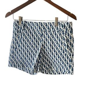 J. Crew Blue Seahorse Chino Style Shorts